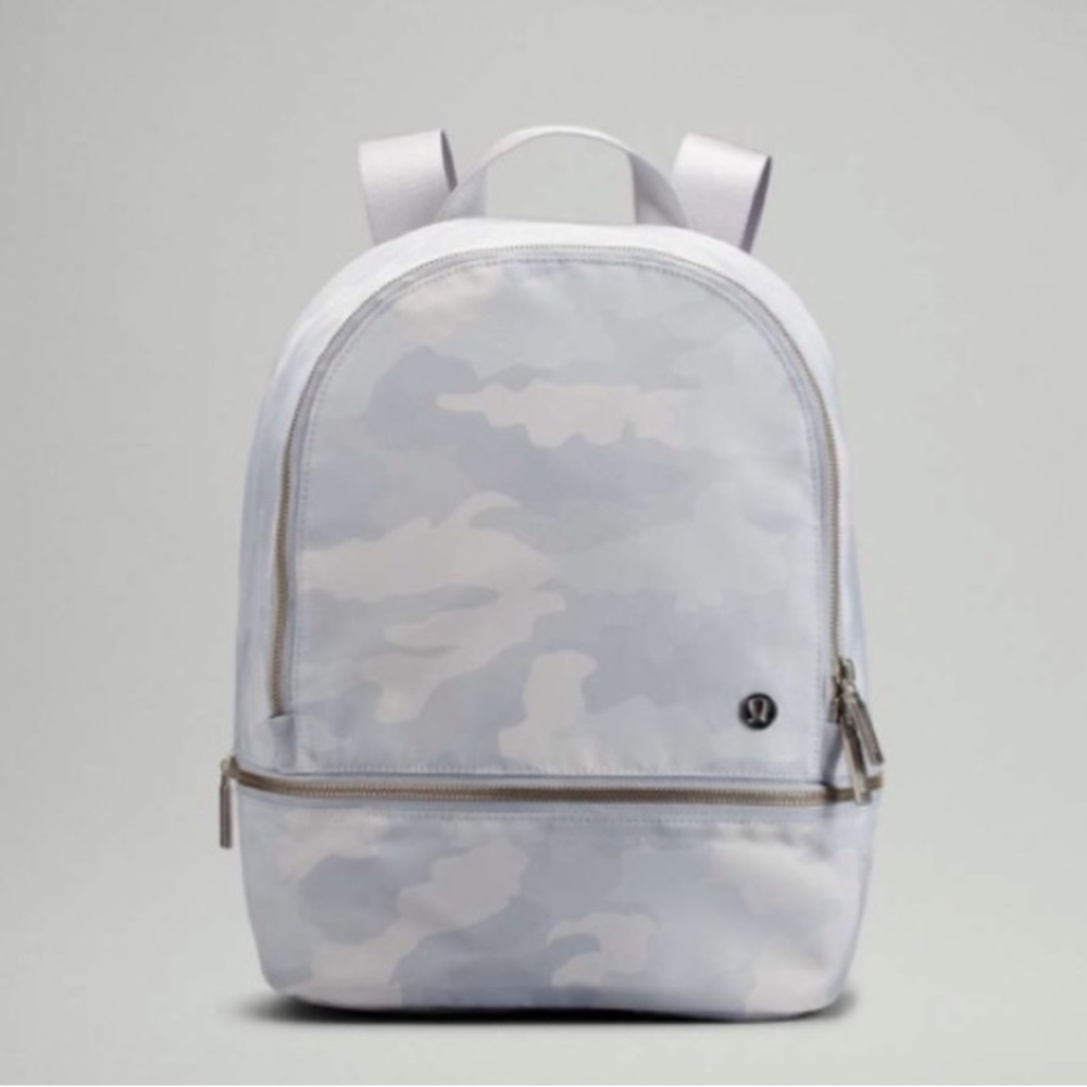 Lululemon white camo backback BRANDNEW used once